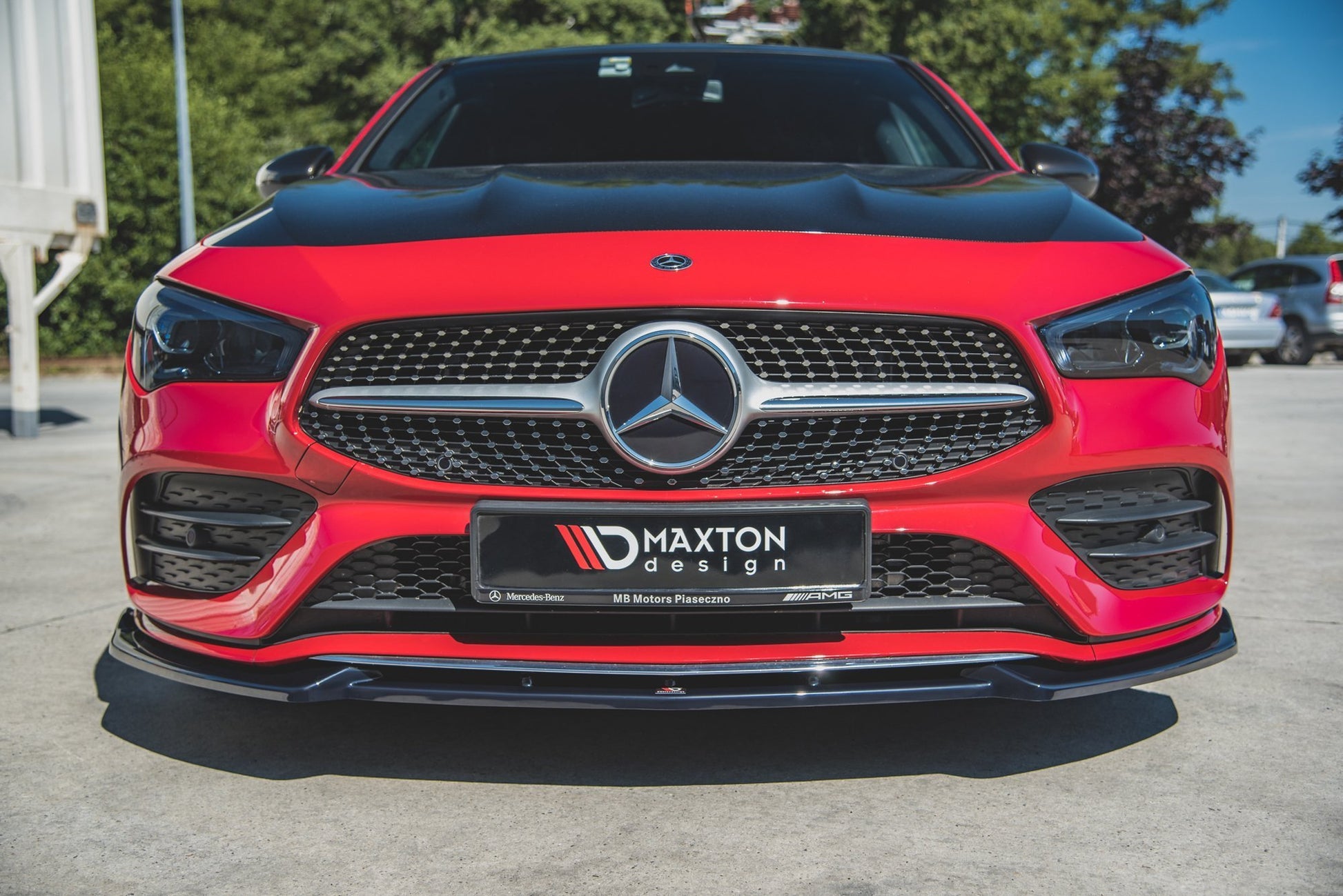 Front Ansatz V.2 für Mercedes-Benz CLA A35 AMG / AMG-Line C118 schwarz Hochglanz