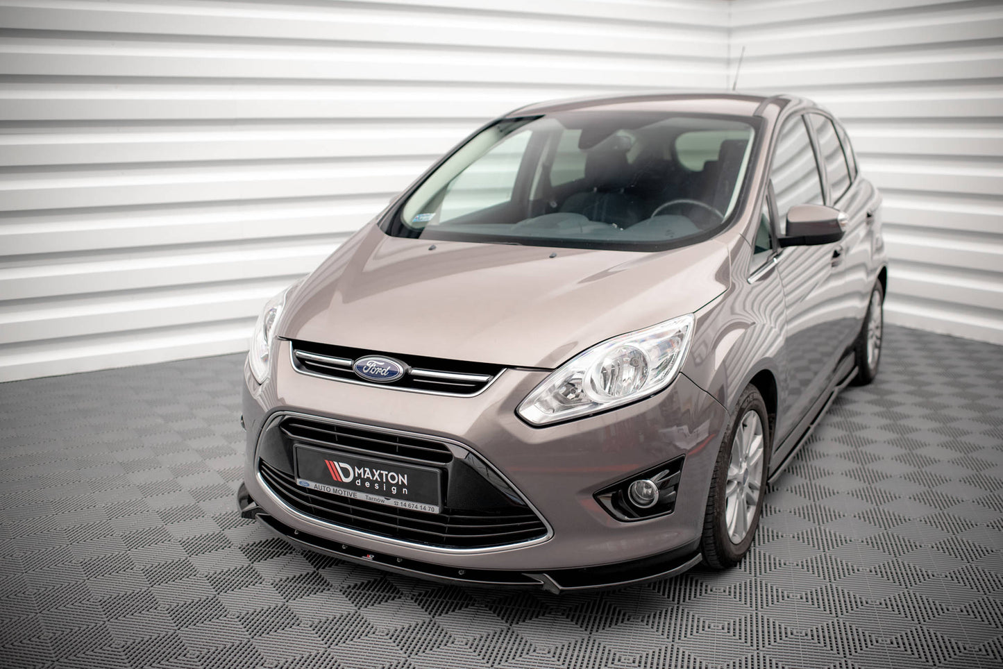 Front Ansatz für Ford C-Max Mk2 schwarz matt