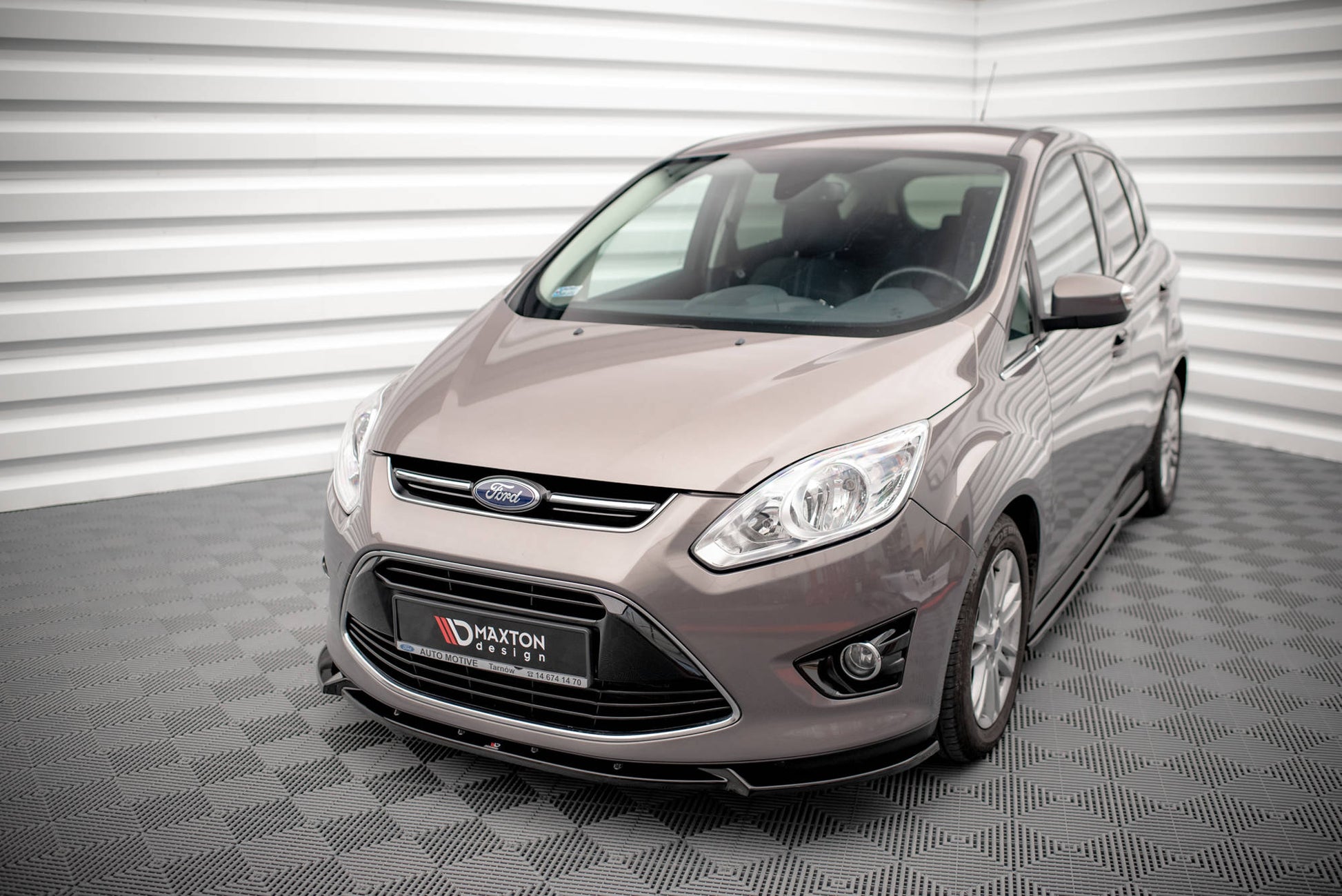 Front Ansatz für Ford C-Max Mk2 schwarz matt