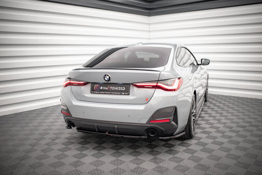Mittlerer Diffusor Heck Ansatz für BMW 4er Gran Coupe M-Paket G26 Carbon Look
