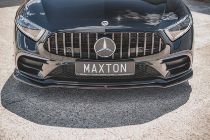 Front Ansatz V.3 für Mercedes-Benz CLS AMG-Line / 53AMG C257 schwarz Hochglanz