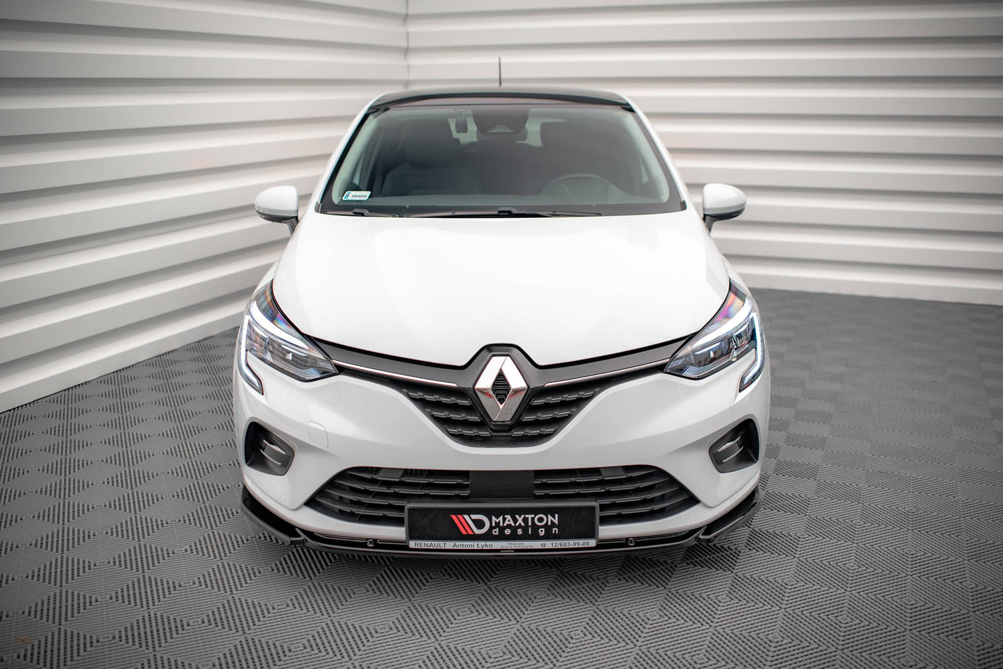 Front Ansatz V.1 für Renault Clio Mk5 Carbon Look