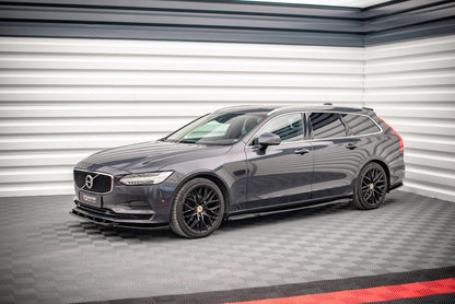 Seitenschweller Ansatz für Volvo V90 Mk2 schwarz Hochglanz