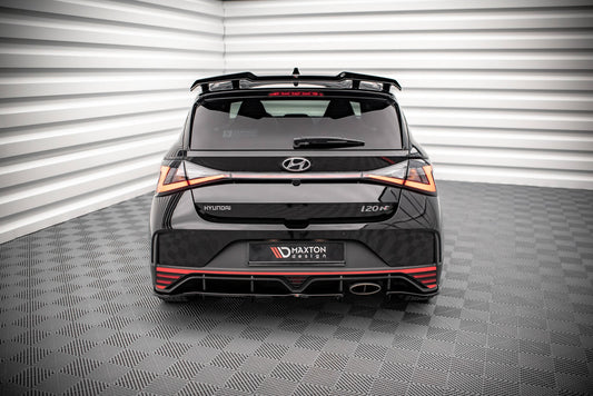 Mittlerer Diffusor Heck Ansatz DTM Look für Hyundai I20 N Mk3 Carbon Look