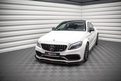 Front Ansatz V.2 für Mercedes-AMG C63 Coupe C205 Facelift schwarz matt