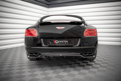 Mittlerer Diffusor Heck Ansatz DTM Look für Bentley Continental GT V8 S Mk2 schwarz Hochglanz