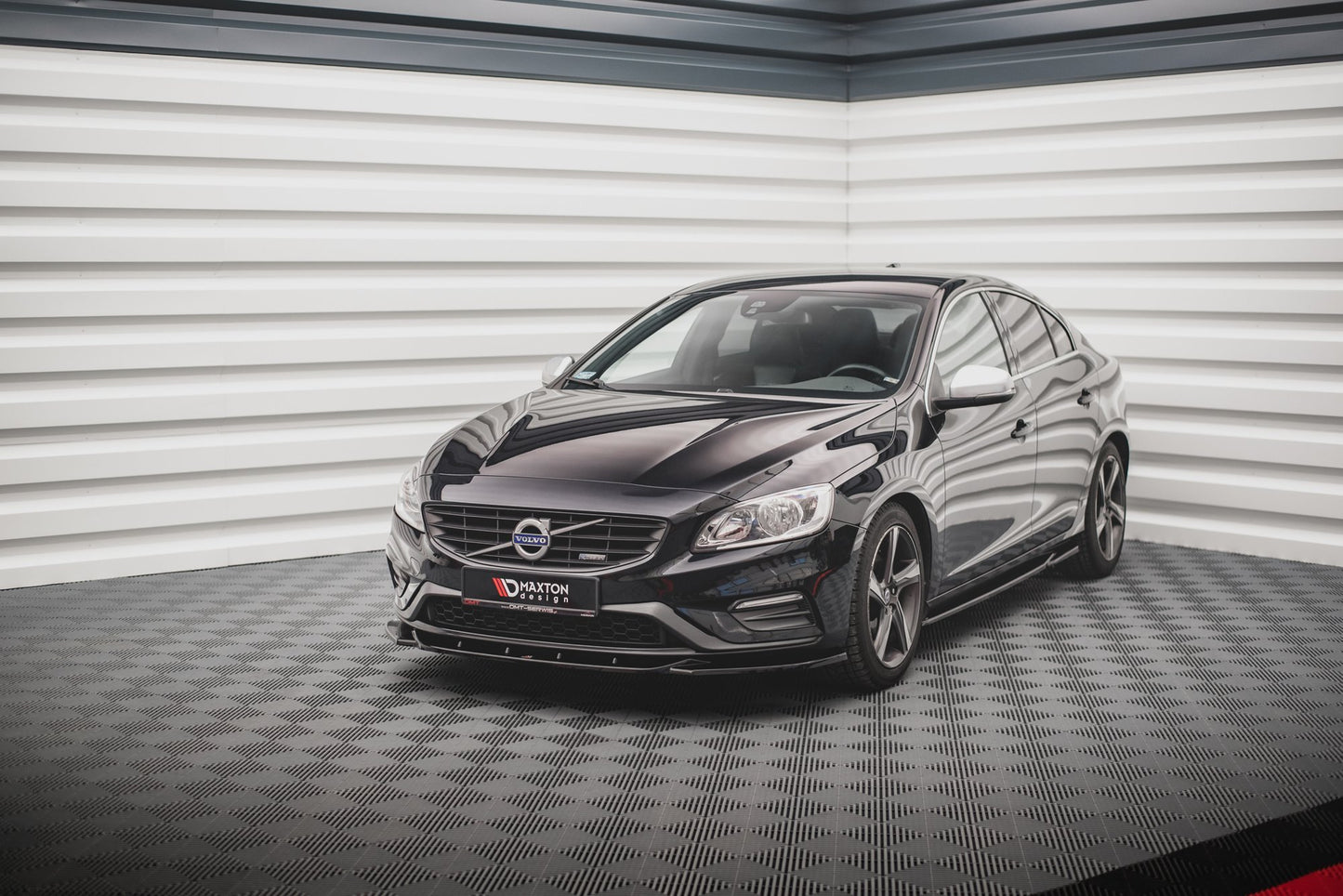Front Ansatz V.2 für Volvo S60 R-Design Mk2 schwarz matt