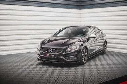 Front Ansatz V.2 für Volvo S60 R-Design Mk2 schwarz matt