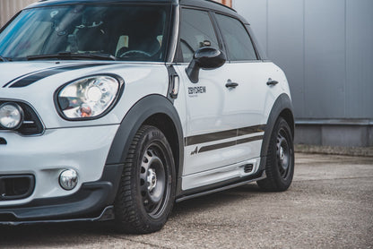 Seitenschweller Ansatz für Mini Countryman Mk1 JCW  schwarz Hochglanz