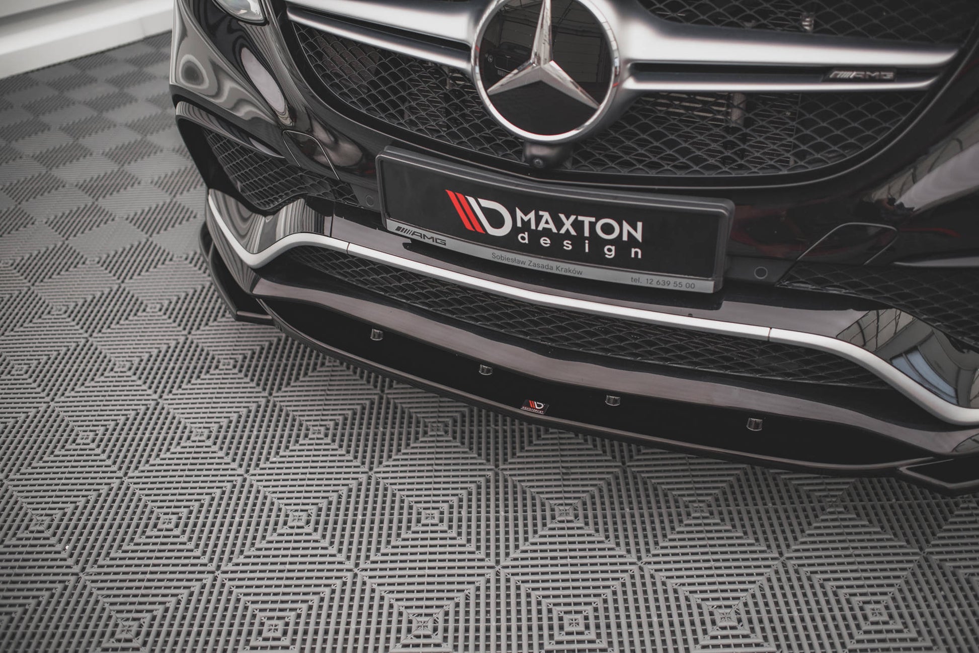 Front Ansatz V.2 für Mercedes-Benz GLE Coupe 63 AMG C292 schwarz Hochglanz