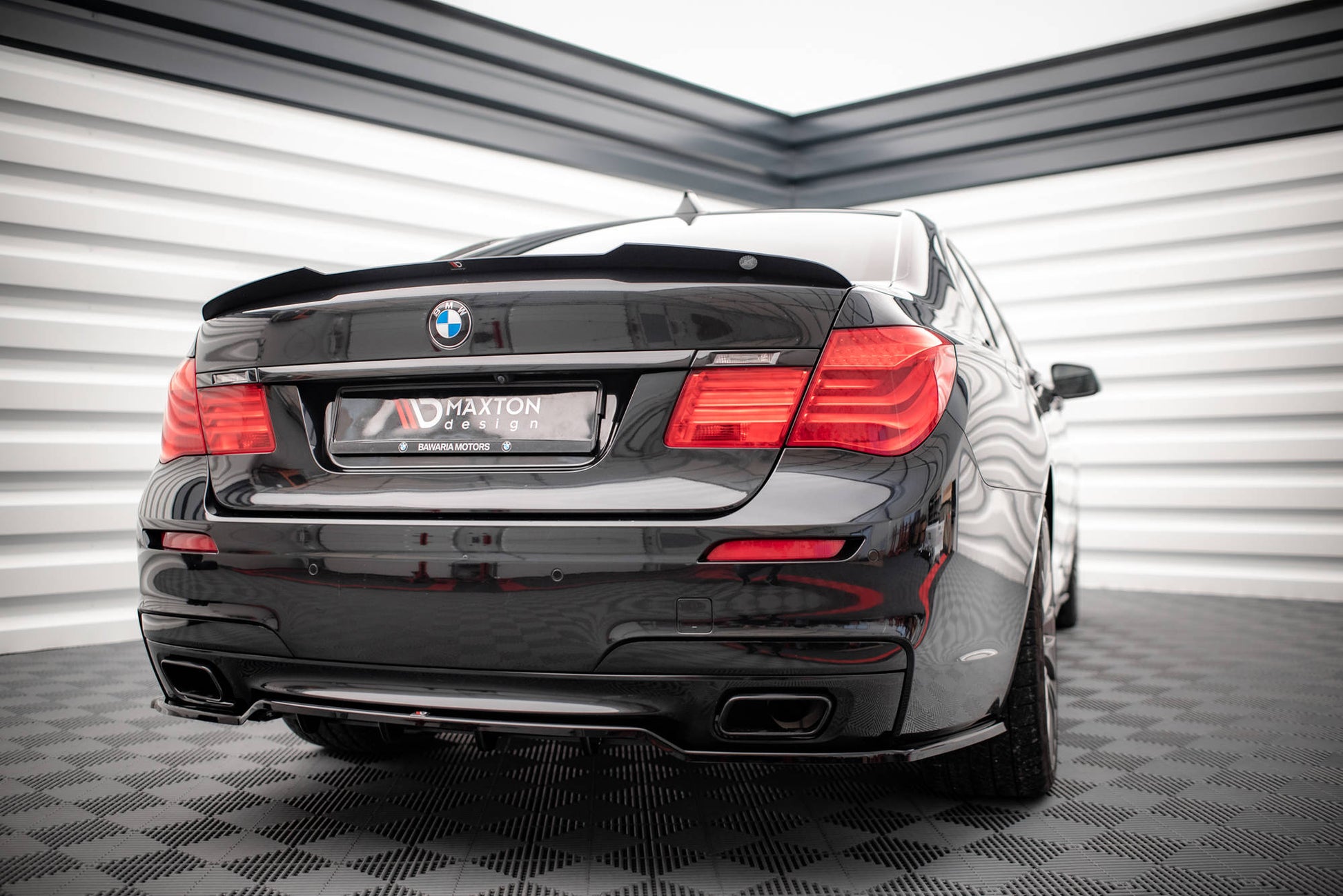 Spoiler CAP für BMW 7 M-Paket F01 schwarz matt