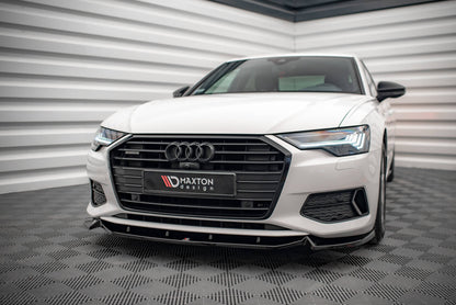 Front Ansatz V.2 für Audi A6 C8 schwarz matt