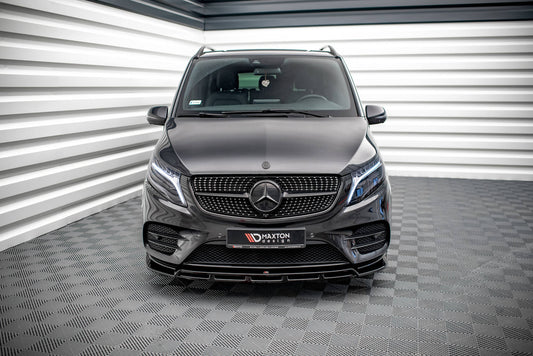 Front Ansatz V.5 für Mercedes-Benz V-Klasse AMG-Line W447 Facelift schwarz Hochglanz