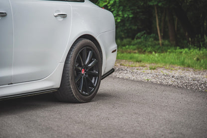 Heck Ansatz Flaps Diffusor für Jaguar XJ X351 schwarz matt