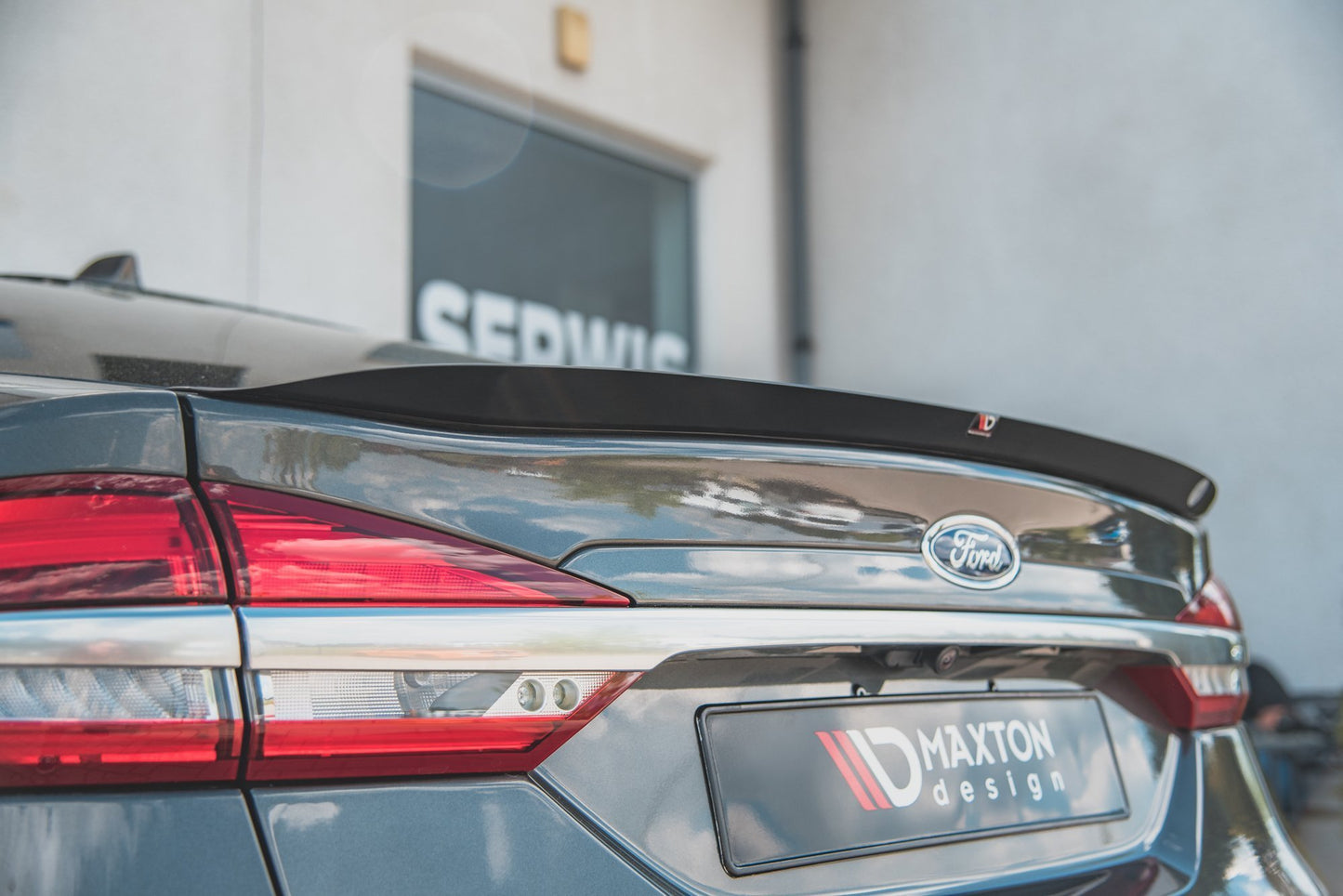 Spoiler CAP für Ford Mondeo Liftback Mk5 Facelift Carbon Look