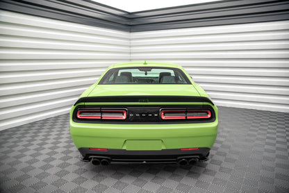 Mittlerer Diffusor Heck Ansatz für Dodge Challenger SRT Hellcat Mk3 Carbon Look