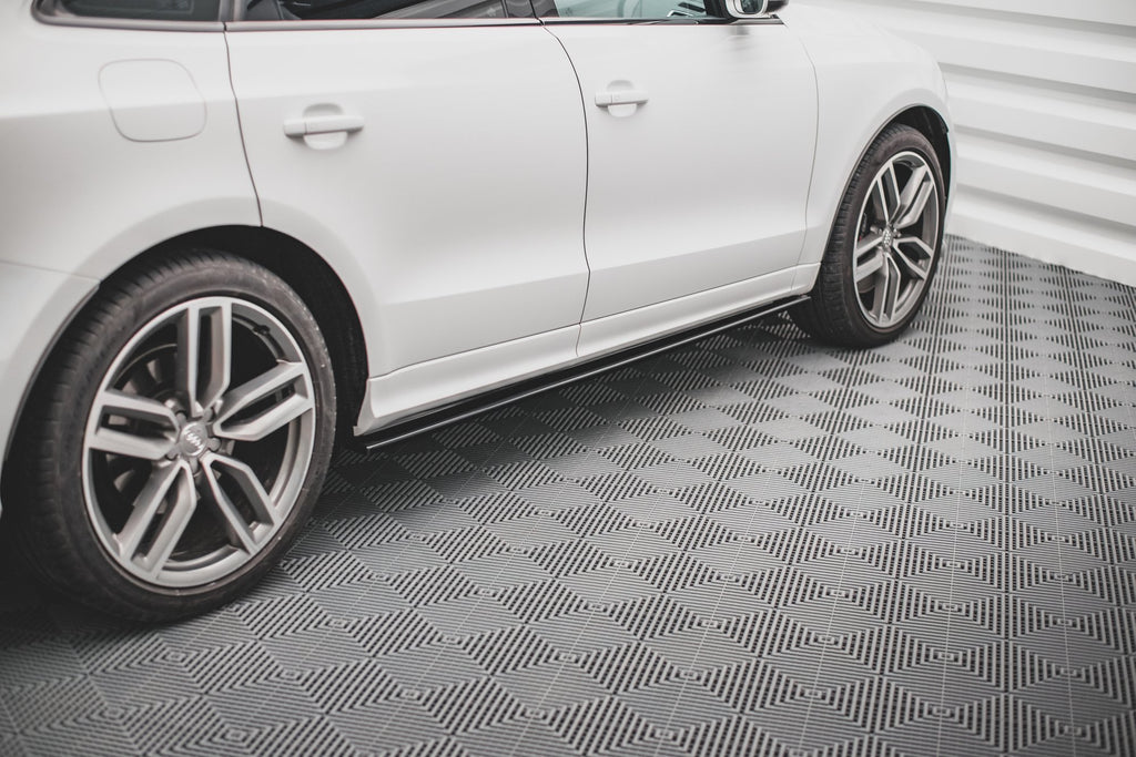 Seitenschweller Ansatz für Audi SQ5 Mk1 (8R) schwarz matt