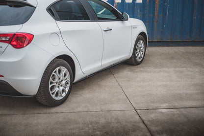 Seitenschweller Ansatz für V.2 für Alfa Romeo Giulietta  schwarz Hochglanz