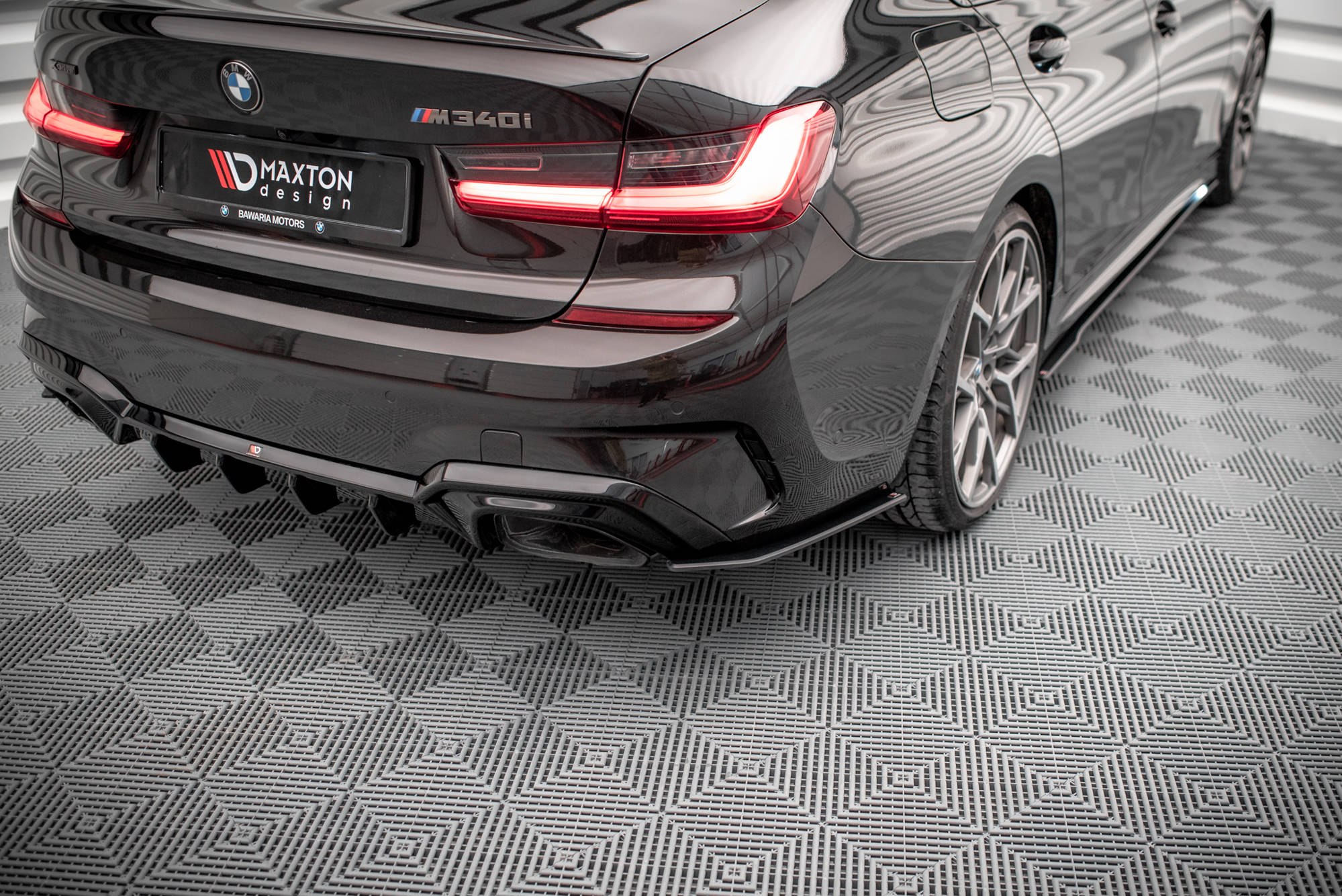 Maxton Street Pro Seitenschweller Ansatz für BMW 3er M-Paket G20