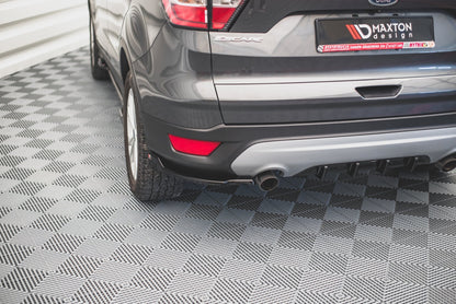 Heck Ansatz Flaps Diffusor für Ford Escape Mk3 schwarz matt