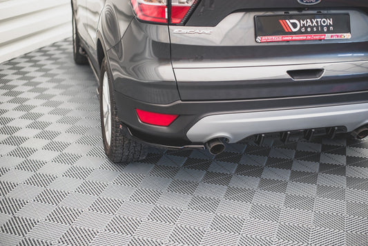 Heck Ansatz Flaps Diffusor für Ford Escape Mk3 Carbon Look