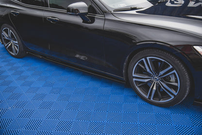 Seitenschweller Ansatz für V.1 für Volvo S60/V60 R-Design Mk3 Carbon Look