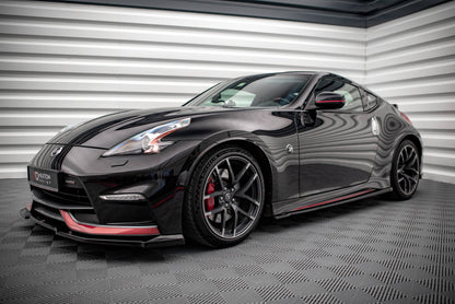 Seitenschweller Ansatz für V.1 für Nissan 370Z Nismo Facelift Carbon Look