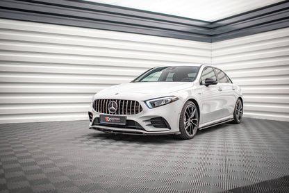 Front Ansatz V.4 für Mercedes A35 AMG / AMG-Line W177  Carbon Look