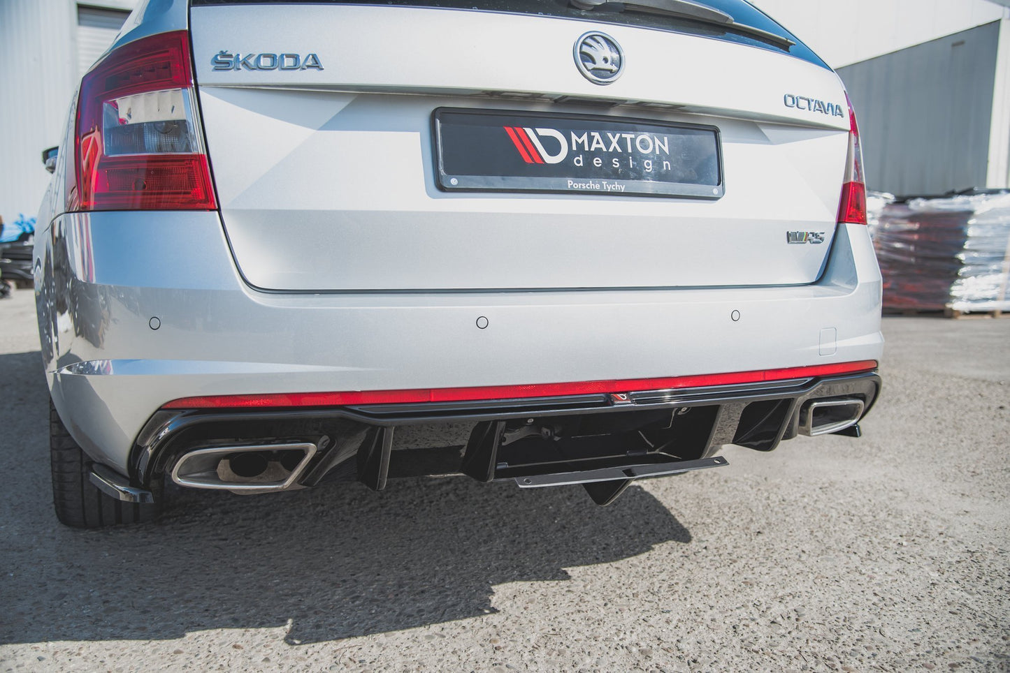 Diffusor Heck Ansatz V.2 für Skoda Octavia RS Mk3 / Mk3 FL Hatchback / Kombi