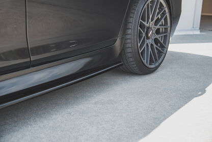 Seitenschweller Ansatz für V.2 für BMW 5er F10/F11 M-Paket Carbon Look