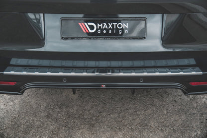 Diffusor Heck Ansatz für Mercedes-Benz V-Klasse AMG-Line W447 Facelift schwarz Hochglanz