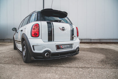 Mittlerer Diffusor Heck Ansatz für Mini Countryman Mk1 JCW schwarz Hochglanz