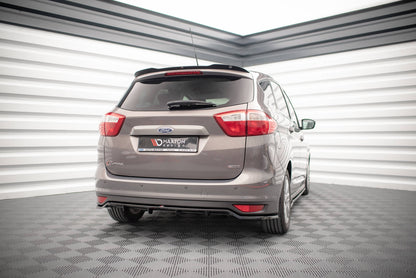 Mittlerer Diffusor Heck Ansatz DTM Look für Ford C-Max Mk2 schwarz Hochglanz