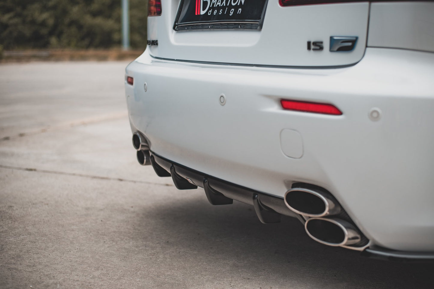 Diffusor Heck Ansatz für Lexus IS F Mk2 schwarz matt