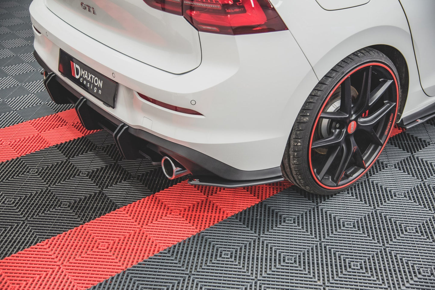 Robuste Racing Heck Ansatz Flaps Diffusor für Volkswagen Golf 8 GTI