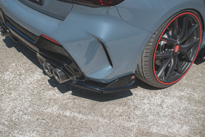 Heck Ansatz Flaps Diffusor V.4 für BMW 1er F40 M-Paket/ M135i Carbon Look
