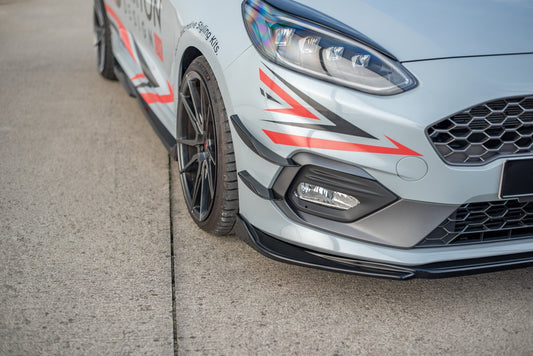 Front Ansatz V.4 für Ford Fiesta Mk8 ST / ST-Line schwarz matt
