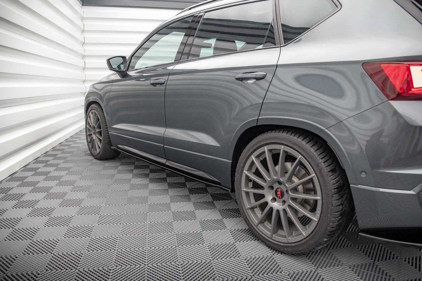 Seitenschweller Ansatz für Cupra Ateca Carbon Look