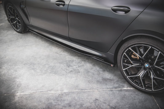 Seitenschweller Ansatz für V.2 für BMW M8 Gran Coupe F93 / 8 Gran Coupe M-Paket G16 schwarz matt