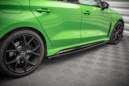 Seitenschweller Ansatz für Audi RS3 8Y schwarz matt