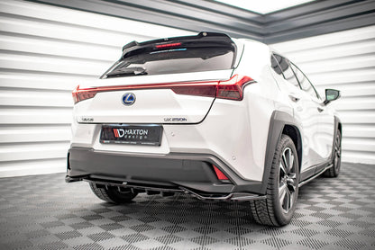 Mittlerer Diffusor Heck Ansatz DTM Look für Lexus UX Mk1 schwarz Hochglanz