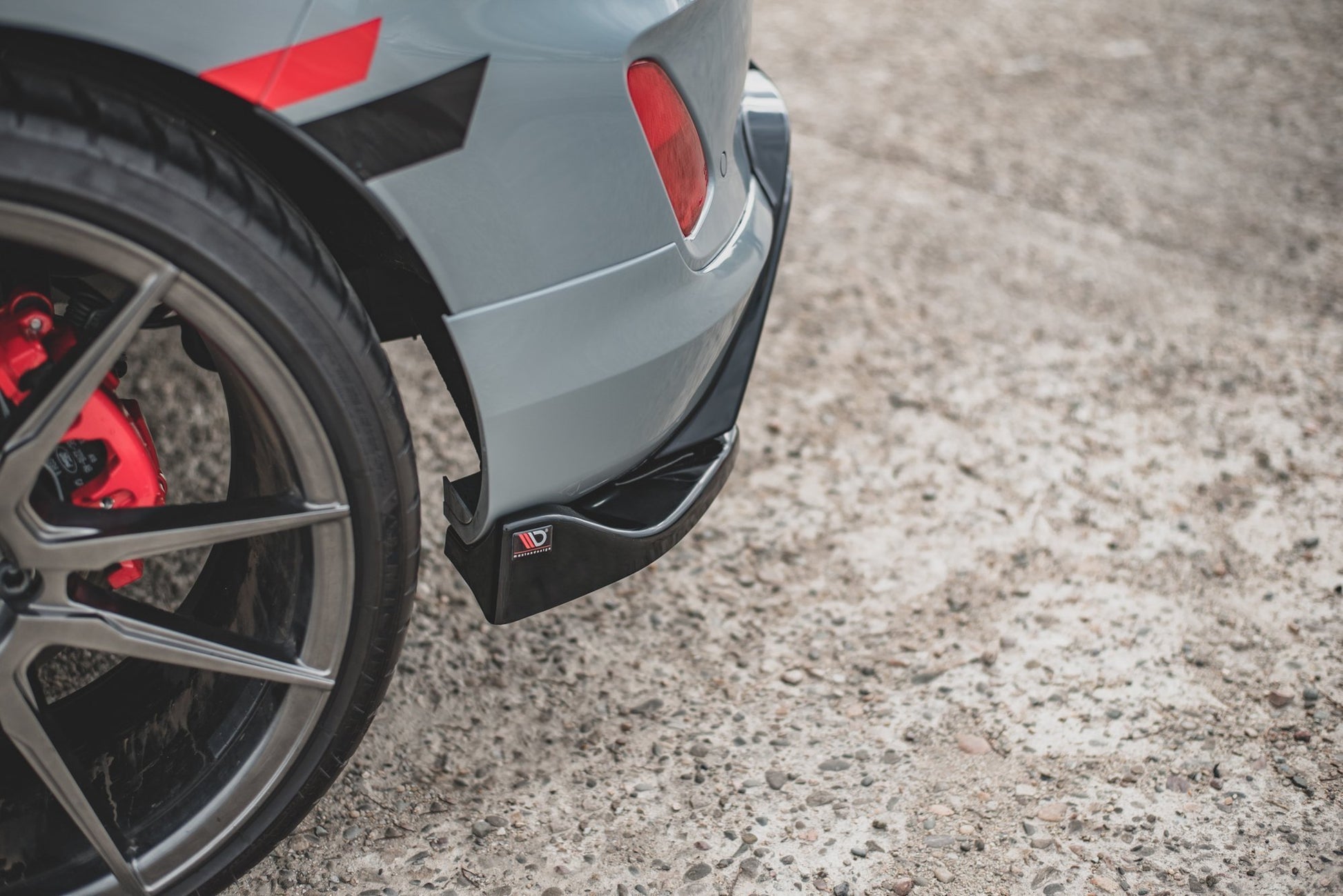 Heck Ansatz Flaps Diffusor V.2 für Ford FIesta Mk8 ST Carbon Look