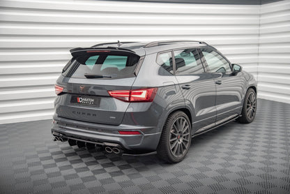 Heck Ansatz Flaps Diffusor für Cupra Ateca schwarz matt