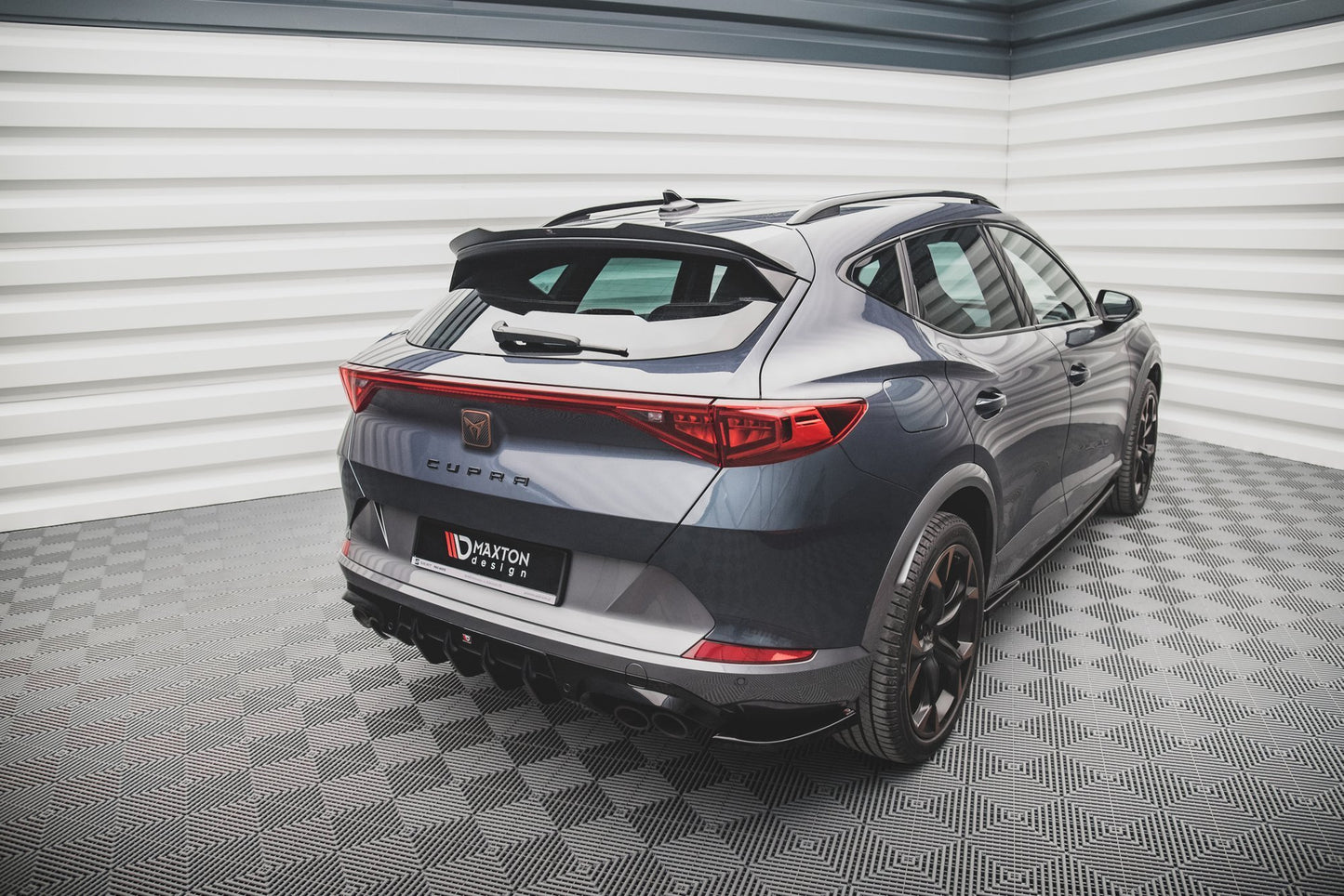 Heck Ansatz Flaps Diffusor V.1 für Cupra Formentor schwarz matt