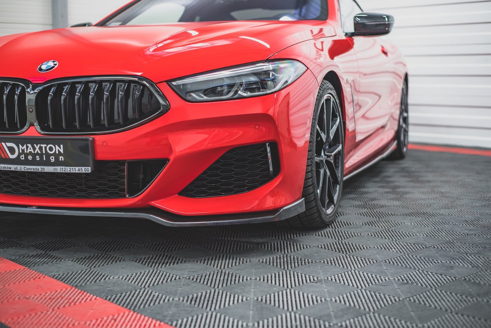 Front Ansatz V.2 für BMW 8 Coupe G15 / 8 Gran Coupe M Paket G16 schwarz matt