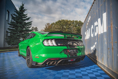 Heck Ansatz Flaps Diffusor +Flaps für V.1 Ford Mustang GT Mk6 Facelift