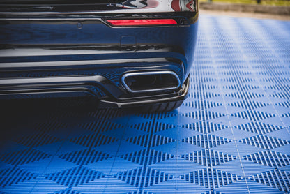 Heck Ansatz Flaps Diffusor für Volvo S60/V60 R-Design Mk3 schwarz matt