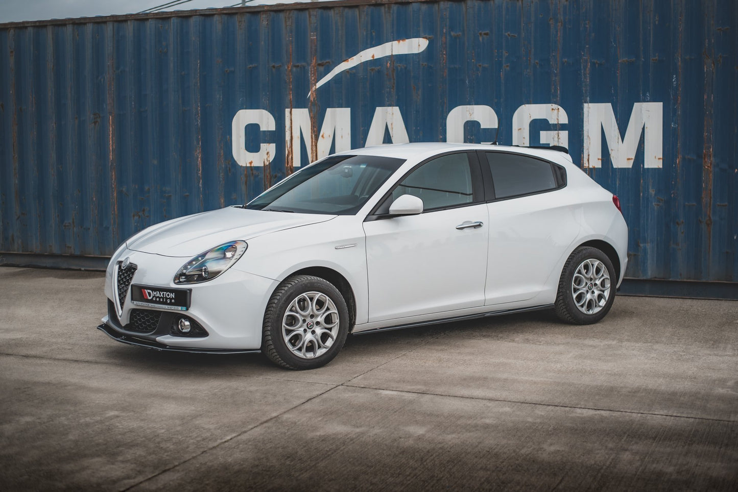 Seitenschweller Ansatz für V.2 für Alfa Romeo Giulietta  schwarz matt