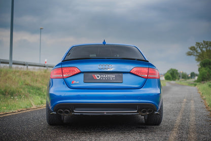 Mittlerer Diffusor Heck Ansatz für Audi S4 / A4 S-Line B8 Limousine Carbon Look