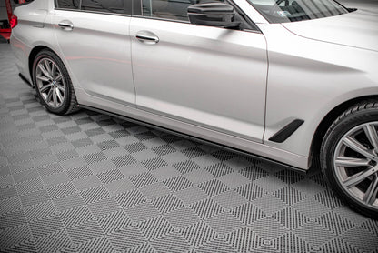Seitenschweller Ansatz für BMW 5er G30 schwarz Hochglanz